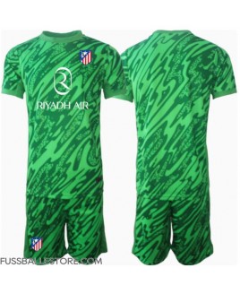 Günstige Atletico Madrid Torwart Auswärts Trikotsatzt Kinder 2024-25 Kurzarm (+ Kurze Hosen)